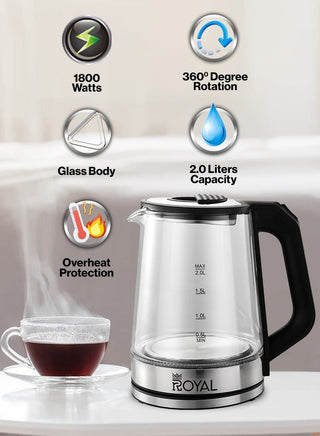 Royal Electric Glass Kettle RA-EK2053