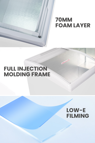 Aucma Chest Freezer / Showcase 330L, SD-330