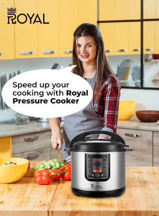 Royal 12in 1 Multifunction Electric Pressure Cooker RA-PC1039 (Black & Silver)
