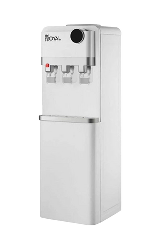 Royal Stand Water Dispenser With Refrigerator/ 3 Taps Hot, Cold & Normal/ RA-WD300-WR White