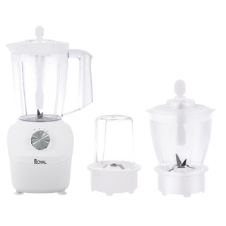 Royal 3 in 1 Countertop Electric Blender RA-BG160 (WHITE)