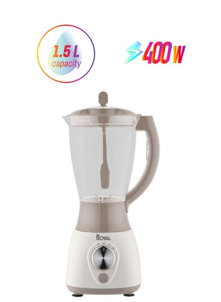 Royal 3 in 1 Countertop Electric Blender RA-BG158 Beige/White