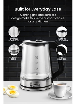 Royal Electric Glass Kettle RA-EK2053